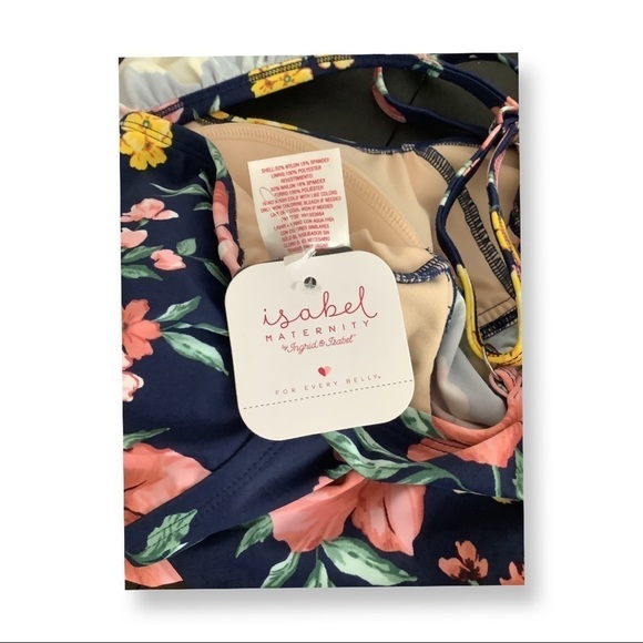 Isabel Size Medium Floral Maternity Tankini Top. New With Tags. - Picture 3 of 6